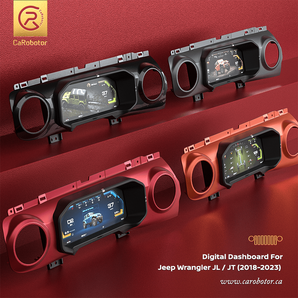 Digital Dashboard J-Plus Jeep Wrangler JL & Gladiator 2018-2025 ( Carobotor )