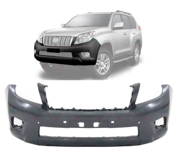 Matt-Dark Gray Front Bumper With Guard Hole for Prado FJ150 2010-2013