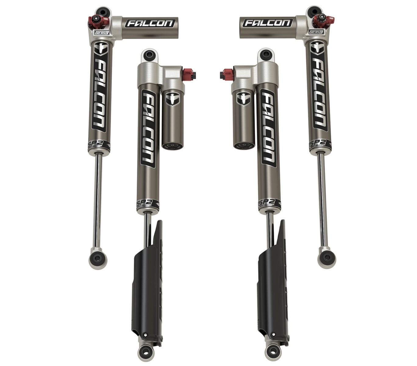 Falcon Shocks SP2 3.3 Fast Adjust Piggyback (2-3” LIFT) Jeep Gladlator 2018 - 2025