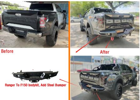 Conversion Bodykit Body Kit for Ford Ranger f 150 2022 Change to F150 2023 Raptor