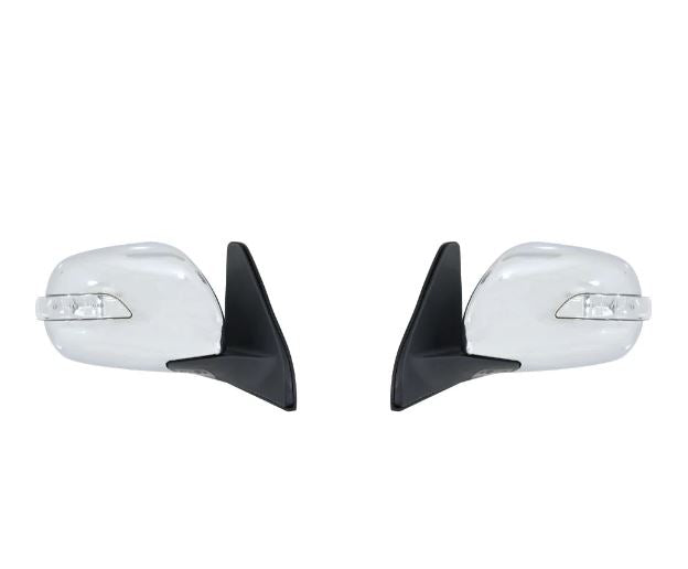 Electric Foldable Black With LED Side Mirror For Prado FJ120 2002-2009