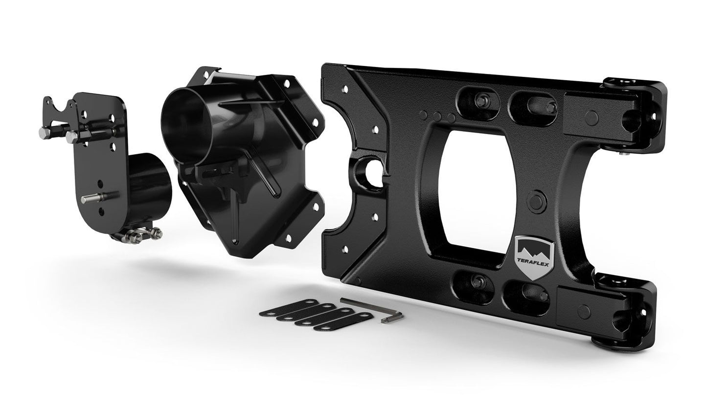 Alpha HD Hinged Spare Tire Carrier & Adjustable Spare Tire Mount Kit – 5x5" for Jeep Wrangler JK 2007-2017