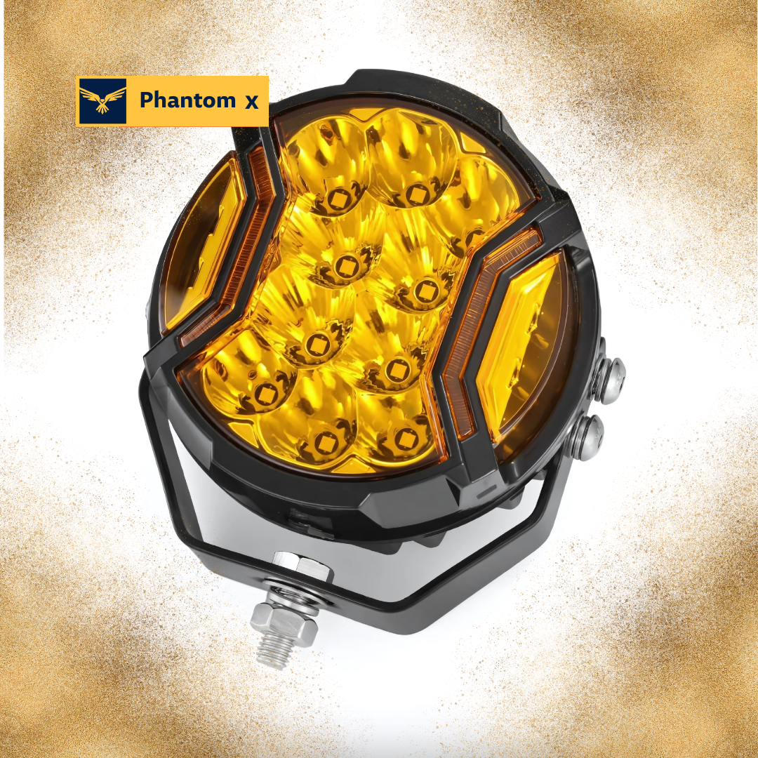 2 PSC Phantom X 5-Inch LED Off-Road Light Yellow