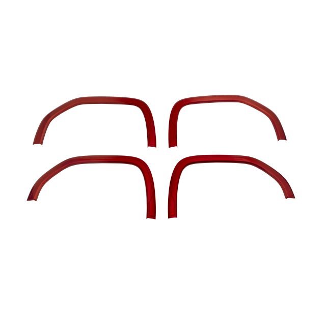 Smooth Front and Rear Fender Flare Set in Cayenne Red Tintcoat GMC SIERRA 2021-2022