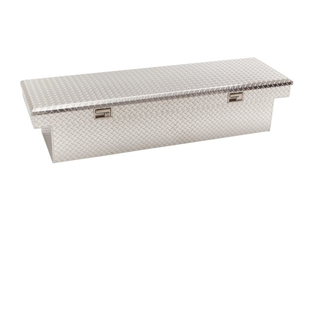 Cross Bed Aluminum Tool Box with Brand Logo ,GMC & CHEVROLET.