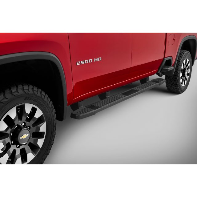Crew Cab 6-Inch Rectangular Assist Steps in Black ,CHEVROLET & GMC