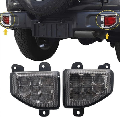Smoke Rear Bumper LED Light For Jeep Wrangler JL 2018-2023