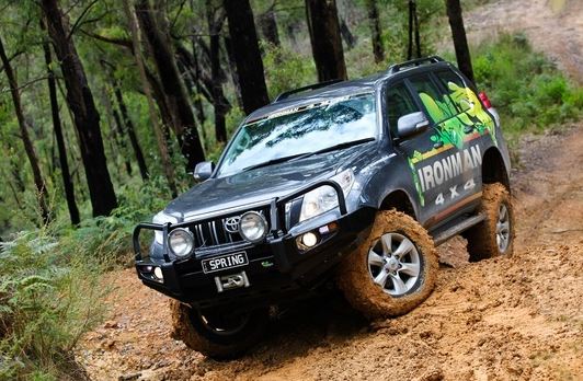 Front Bumper Ironman 4x4 Deluxe Commercial Bull Bar - Black For Toyota Prado 2010 To 2017
