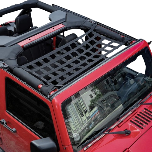 Cargo Net Roof Back Window Extra Storage Restraint For Jeep Wrangler TJ JK 1PCS Cargo Net Roof Back Window Extra Storage Restraint For Jeep Wrangler TJ JK 1PCS