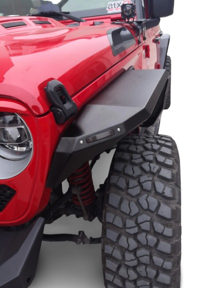 Aluminum Alloy Fender Flares With Light For Jeep Wrangler JL 2018-2025