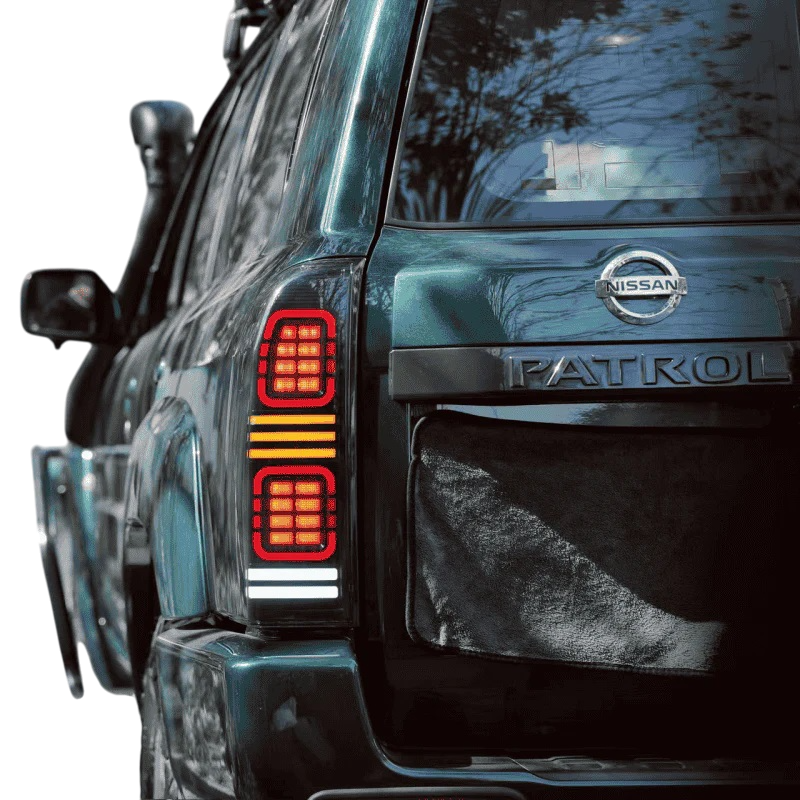 Defender Style Smoke Tail Light for Nissan Patrol Y61 2005-2016