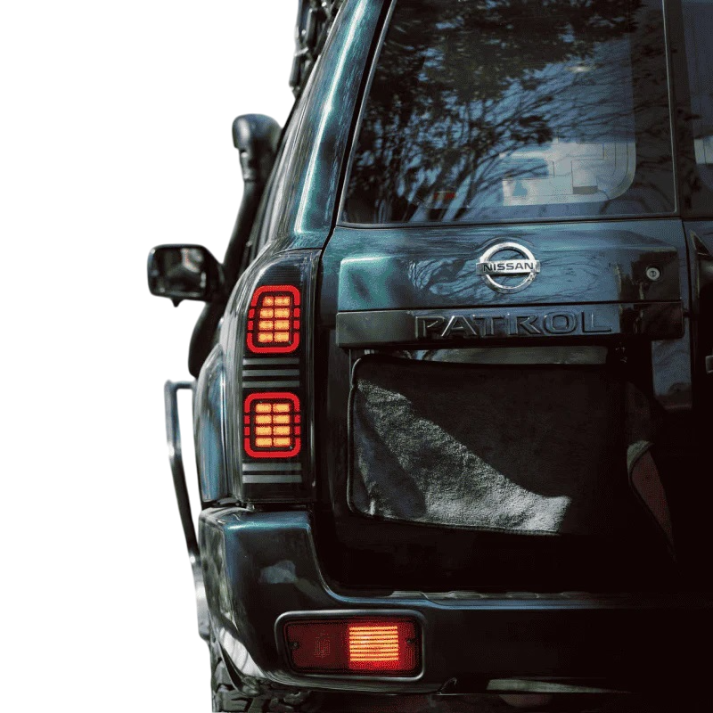 Defender Style Smoke Tail Light for Nissan Patrol Y61 2005-2016