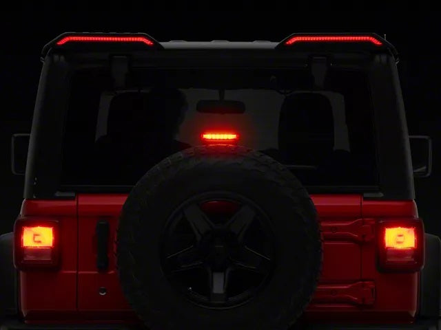 Dual Rear Spoiler With LED Lights For Jeep JL 2018 - 2025 (For American version)