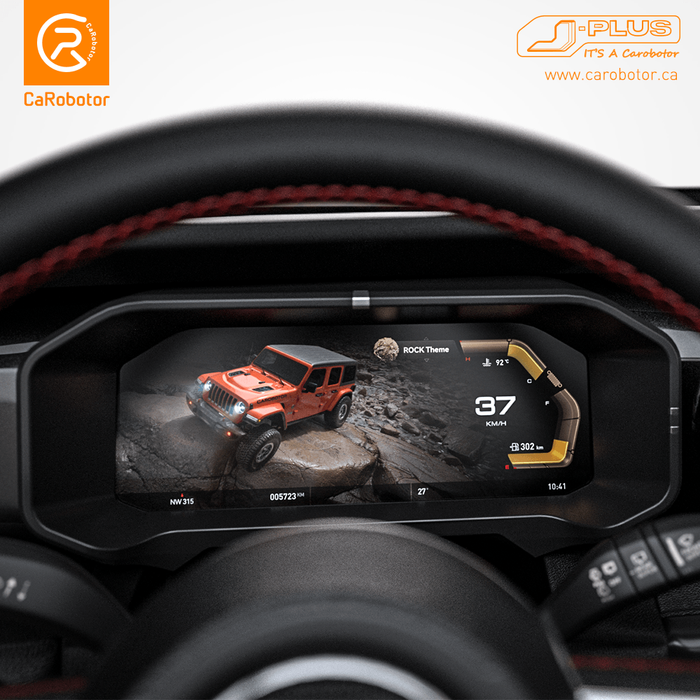Digital Dashboard J-Plus Jeep Wrangler JL & Gladiator 2018-2025 ( Carobotor )