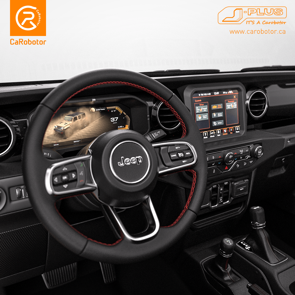 Digital Dashboard J-Plus Jeep Wrangler JL & Gladiator 2018-2025 ( Carobotor )