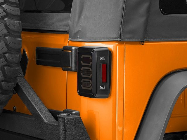 LED Tail Light with Side Reflectors For Jeep Wrangler JK 2007-2017