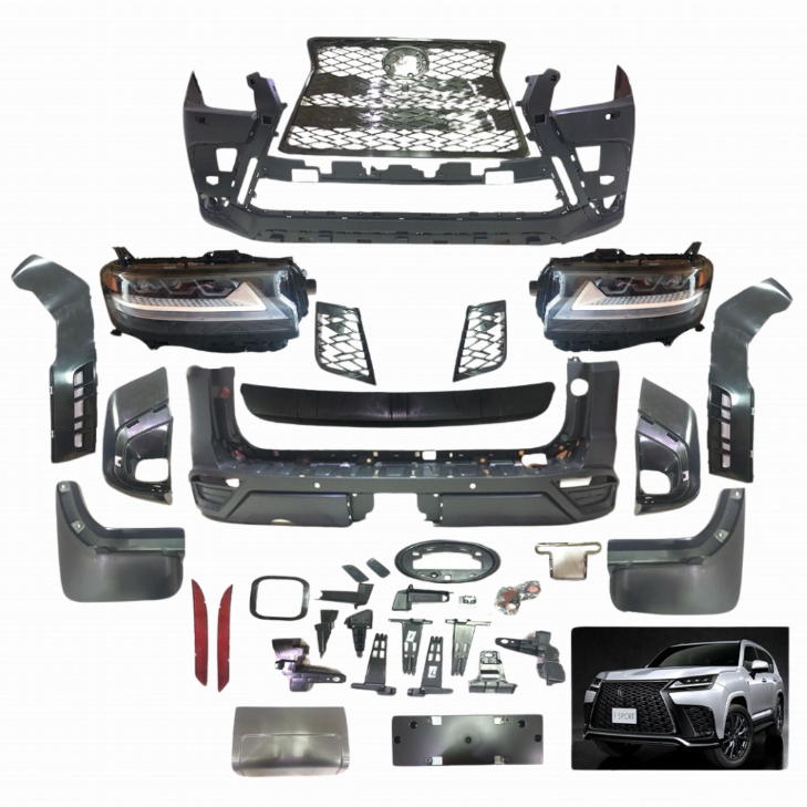 Body Kit Upgrade to Lexus LX600 for Toyota Land Cruiser LC300 2021-2024