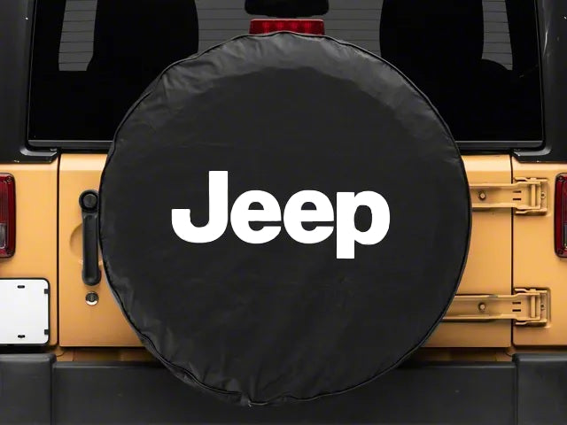 Spare Tire Cover With Logo for Jeep Wrangler JK & JL 2007-2025