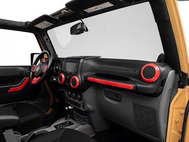 Steering Wheel Dashboard Air Cover Trim Kit for Jeep Wrangler JK 2011-2017
