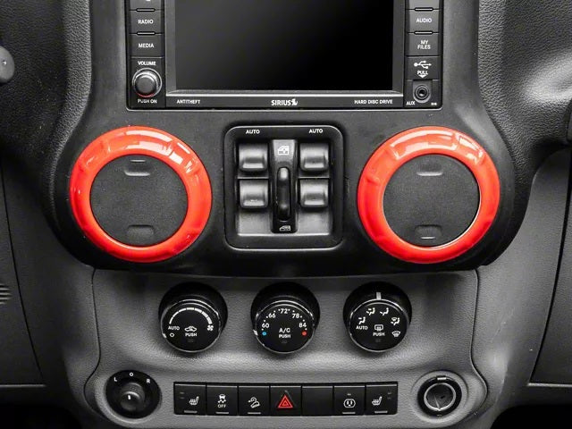 Steering Wheel Dashboard Air Cover Trim Kit for Jeep Wrangler JK 2011-2017