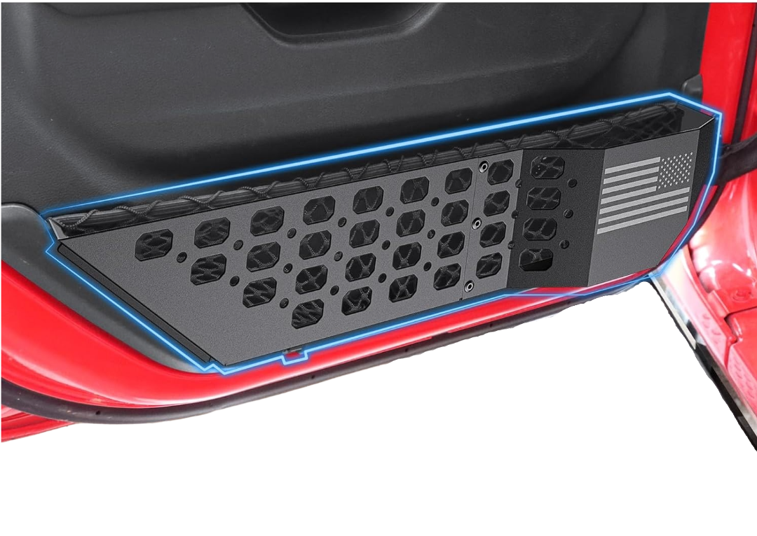 Front Door Pocket Molle Panels for Jeep Wrangler JL 2018 - 2025