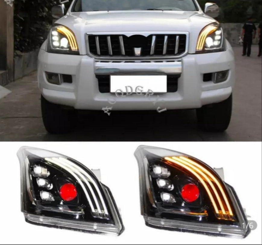 Headlight for Toyota Prado FJ120 2003-2009