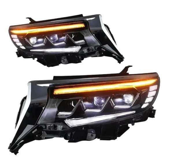 LED Headlights DRL & Sequential Turn Signal for Toyota Prado 2018-2020