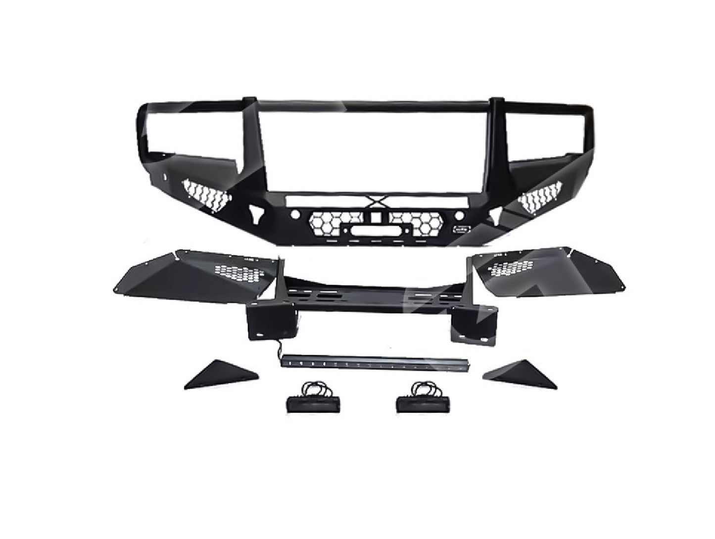 Black Front Bumper for Land Cruiser LC300 2022 to 2025