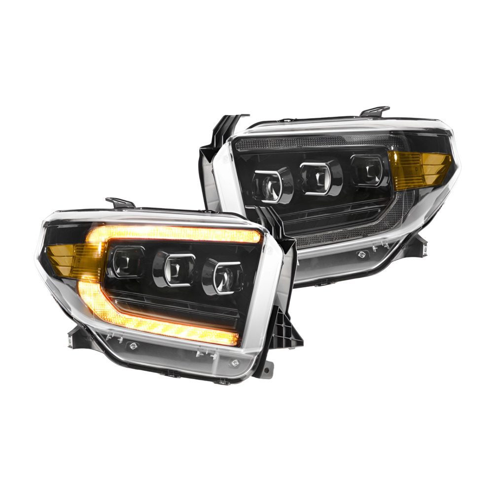 (MORIMOTO) XB LED Headlights: Toyota Tundra (14-21) (Pair / ASM / AMBER DRL) GEN 2