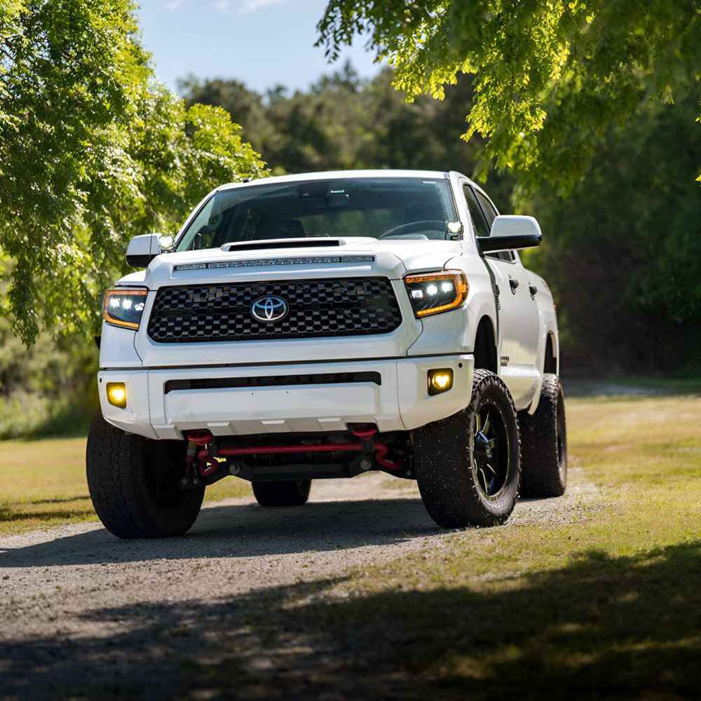 (MORIMOTO) XB LED Headlights: Toyota Tundra (14-21) (Pair / ASM / AMBER DRL) GEN 2