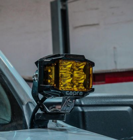 2 Pcs 4 & 7 Inch Yellow & White LED Light