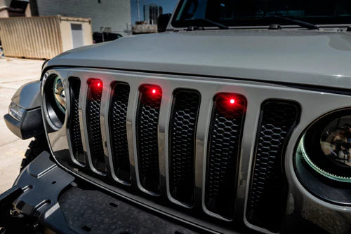 Oracle Red LED Grille Lights for Jeep Wrangler & JL & Gladiator 2018-2023