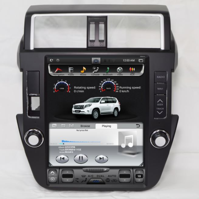 12.1 Inch ( Tesla Style ) Screen Android Navigation GPS for Toyota Prado 2010-2013
