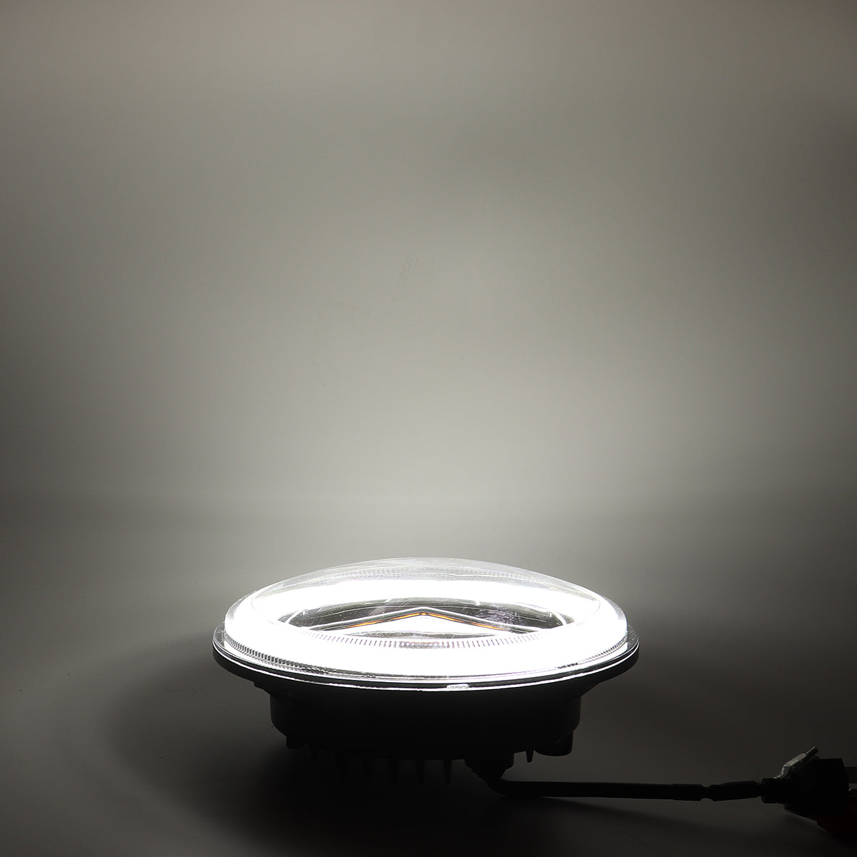 Star Headlight White LED with 2 Colors Ring for Jeep Wrangler JK 2007-2017