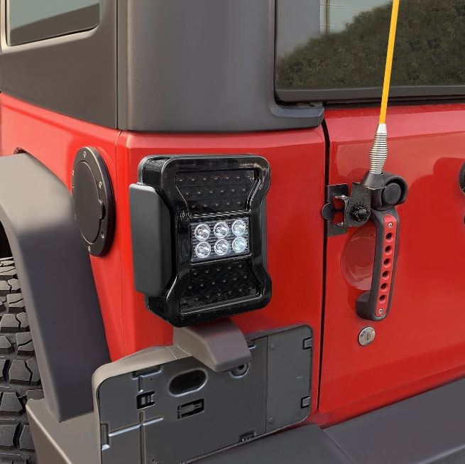 Black or Red LED Tail Light for Jeep Wrangler JK 2007-2017