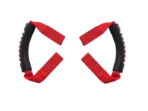 2 Pcs Front Seat Headrest Grab Handles for Jeep Wrangler JK & JL & Gladiator 2007-2025 Red