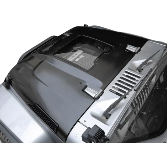Glass Engine Bonnet for Jeep Wrangler JK & JL & Gladiator 2007-2025