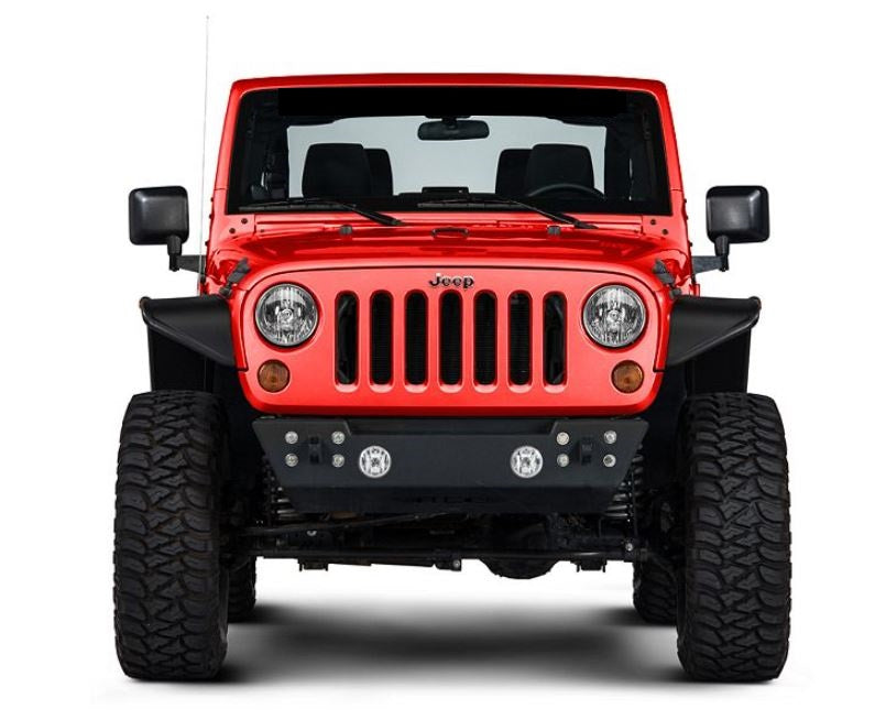 Plastic Flat Fender Flare With LED for Jeep Wrangler JK 2007-2017