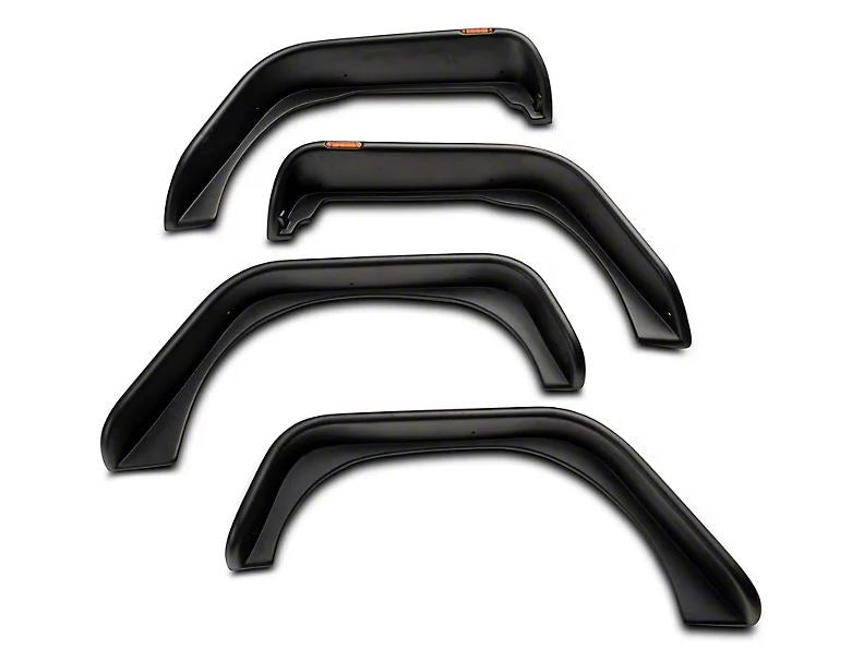 Plastic Flat Fender Flare With LED for Jeep Wrangler JK 2007-2017