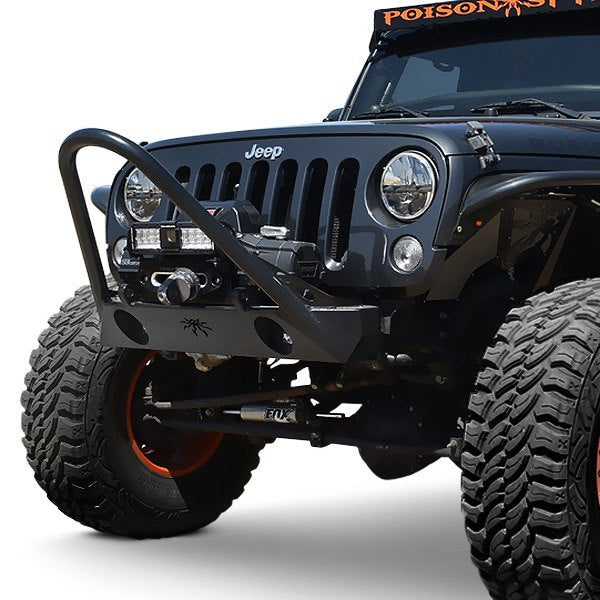 Poison Spyder Front Bumper With Long Bar for Jeep Wrangler JK & JL & Gladiator 2007-2023