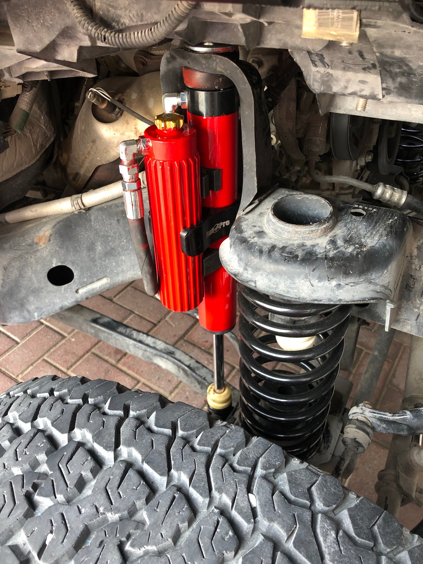 4 Pcs Auto Pro Double Cylinder Adjustable Shocks Absorber for Jeep Wrangler JK 2007-2017