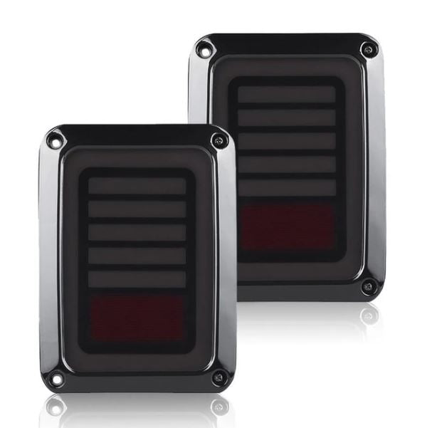 Dark Stripe Battery Style LED Tail Light for Jeep Wrangler JK 2007-2017