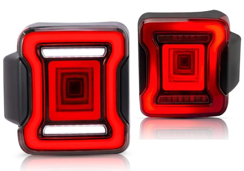 American Import 4D LED Tail Light For Jeep Wrangler JK & JL 2007-2023