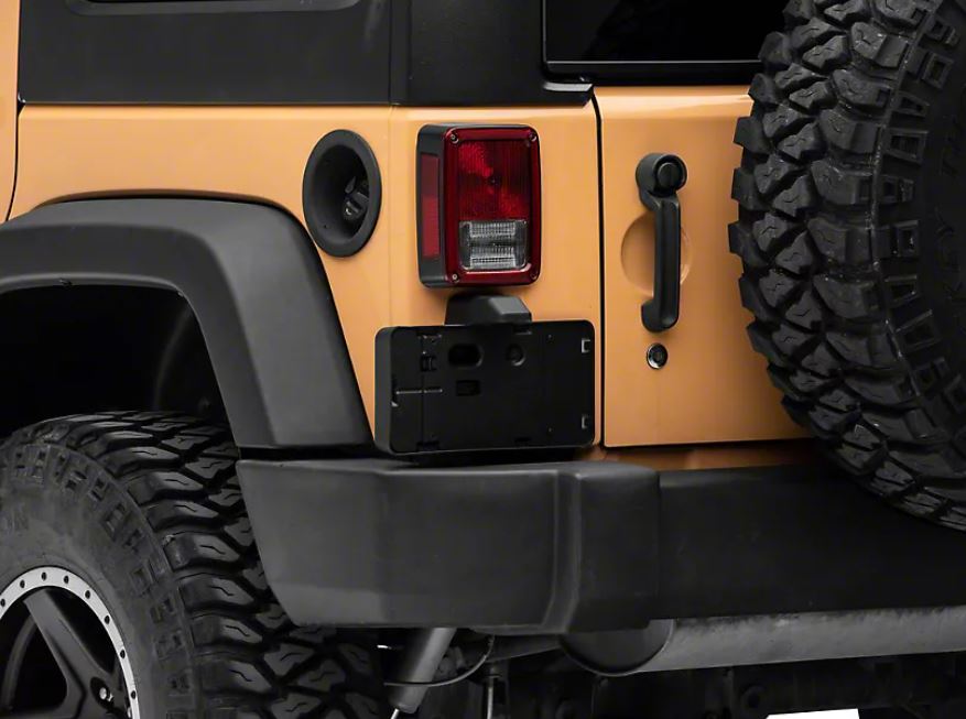 Number Plate Holder With Light for Jeep Wrangler JK 2007-2017