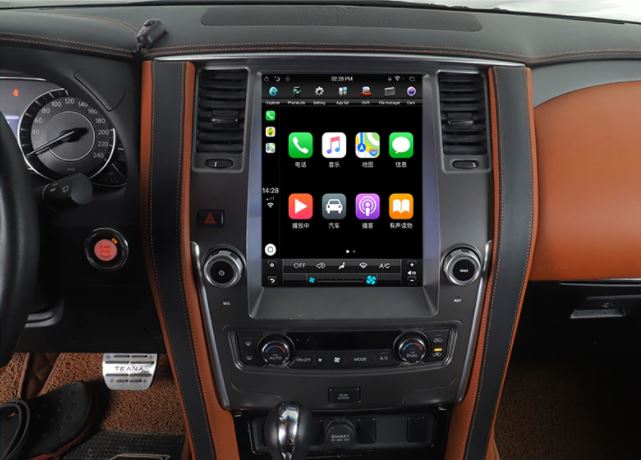 13.6 Inch ( Tesla Style ) Screen Android Navigation GPS for Nissan Patrol Y62 2010-2019