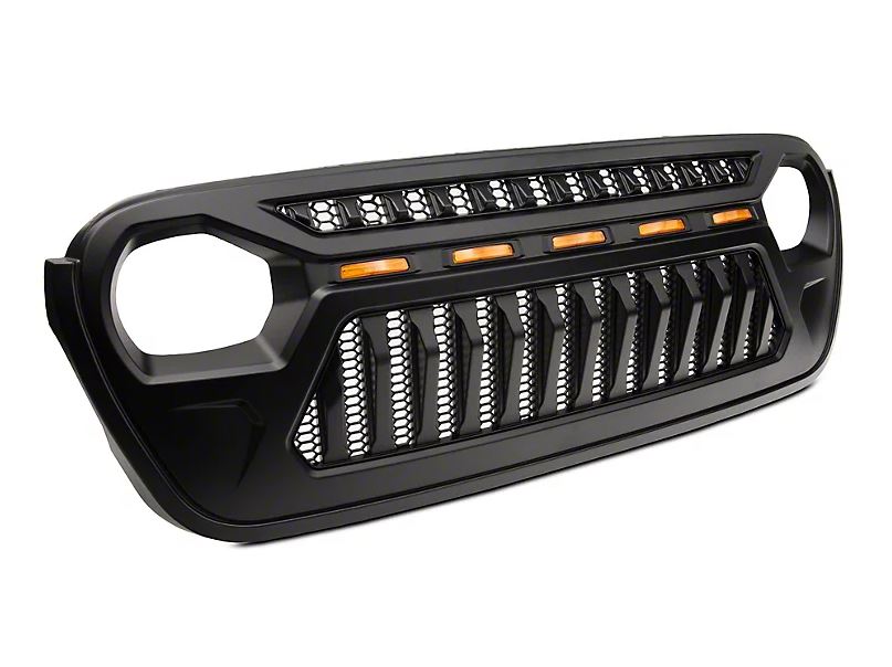 LED Topfire Grill for Jeep Wrangler JL 2018-2025