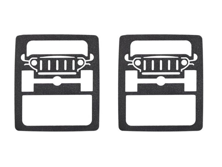 Tail Light Cover Guards Wrangler Logo for Jeep Wrangler JK 2007-2017
