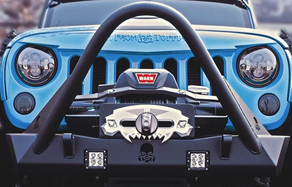 Winch Hawse Skull Design For Jeep Wrangler