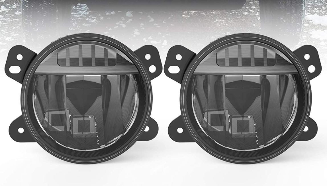 4 inches LED Rubicon Fog Lights for Jeep Wrangler JL & Gladiator 2018-2025