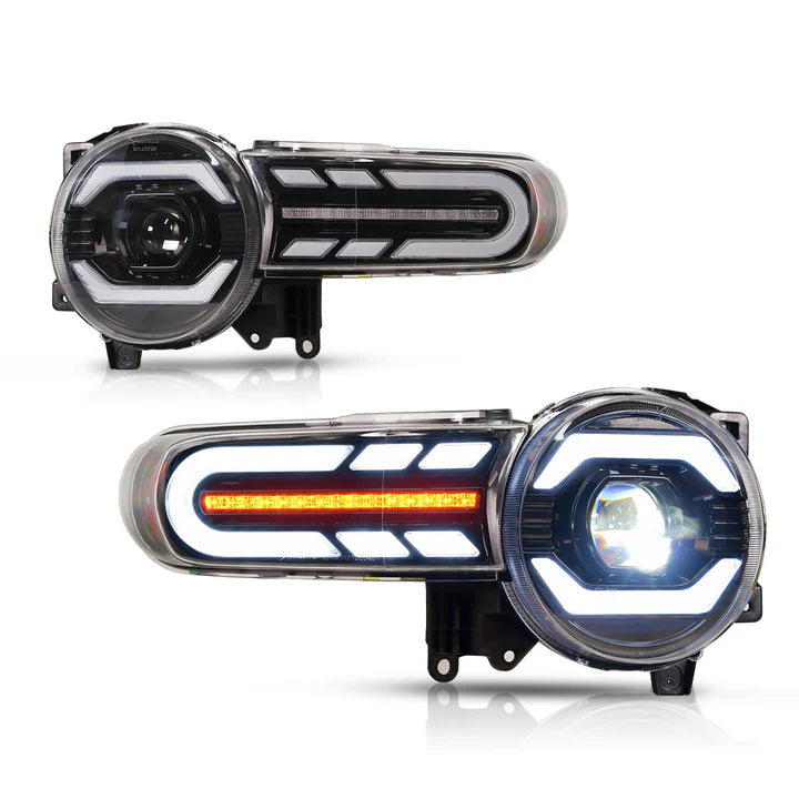 Full LED Headlights Assembly For Toyota FJ Cruiser 2007-2021